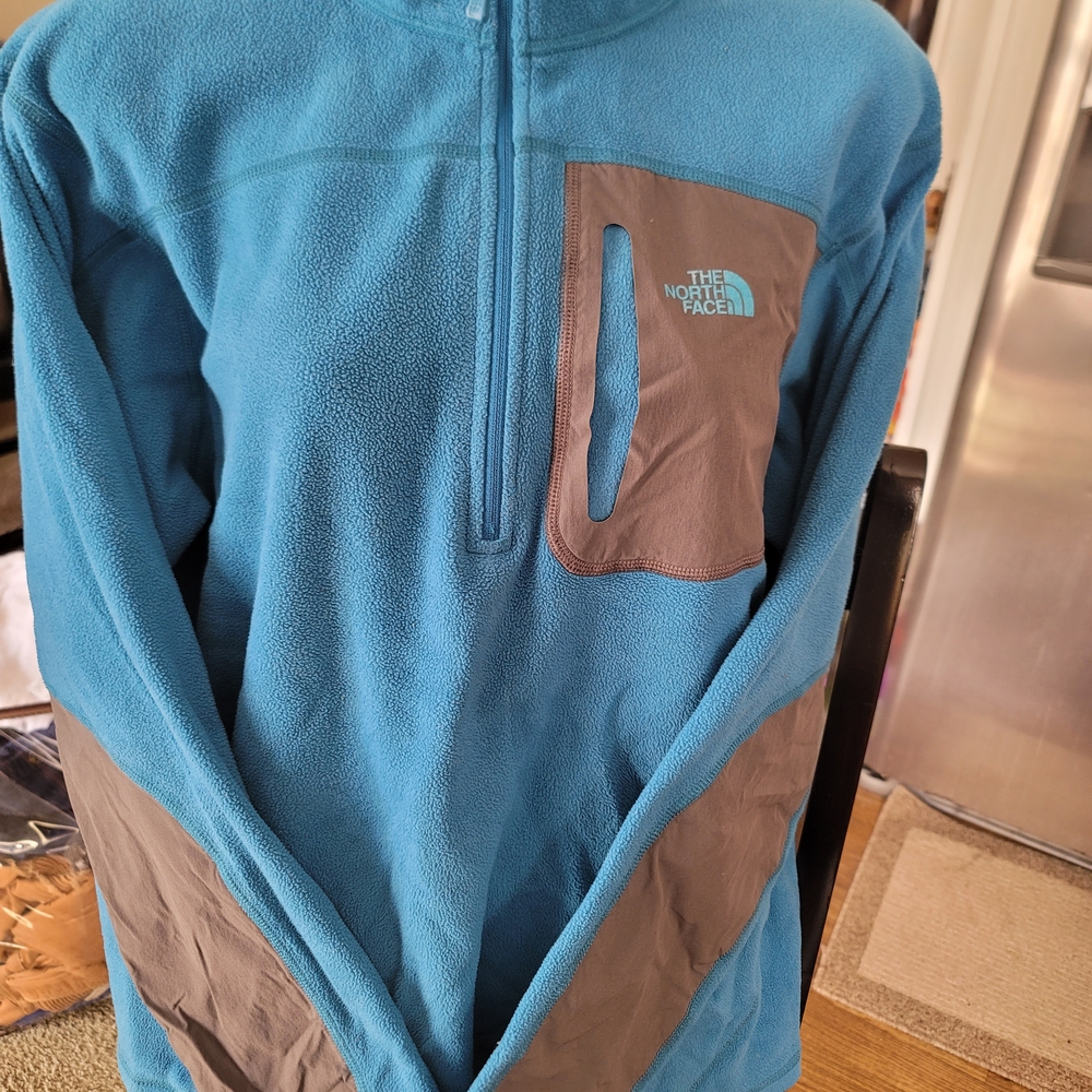 Mens The North Face Blue and Gray Men's Shirt Medium